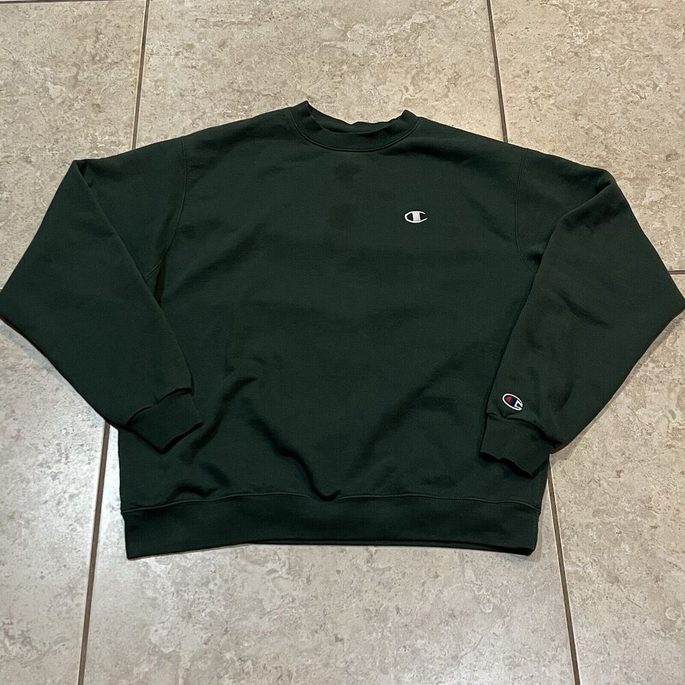 Champion Authentic Athletic Apparel Vintage Green Sweatshirt Unisex Size: L